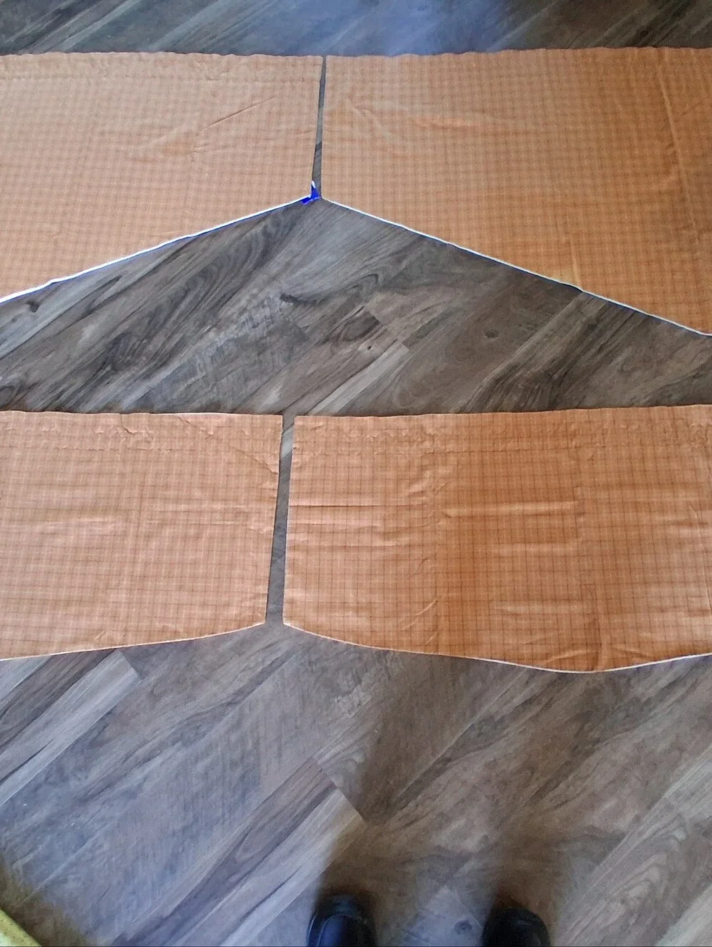 Butterscotch Plaid Lined Valance, 2 Sets‎
